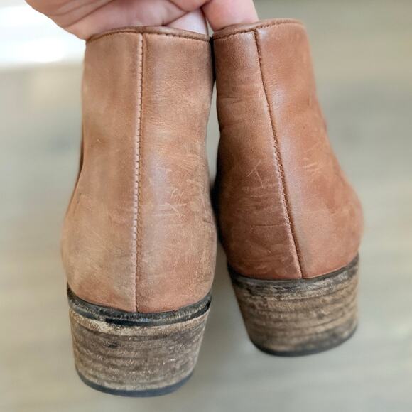 Frye Boots CARSON Booties, Western Boots, Size 9.5M, Brown Leather Cowgirl‎ - Picture 5 of 9